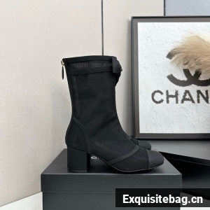 Chanel Mesh and brocade Ankle boots 45008-2
