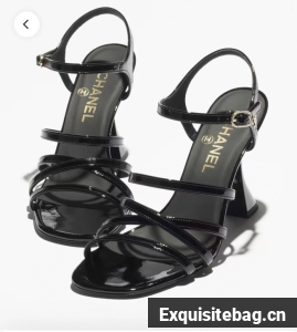 Chanel Sandals Patent Calfskin 95mm G46901-2