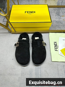 Fendi Feel leather slides 93669-1