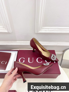 Gucci Womens pump with crystal Interlocking G 852995 -4