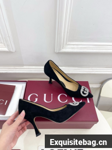 Gucci Womens pump with crystal Interlocking G 852995 -8
