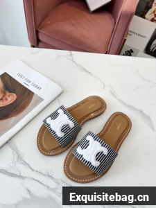 CELINE TRIOMPHE MULE JACQUARD CANVAS 11271-4