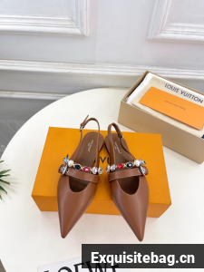 Louis Vuitton Vibe Slingback Flat Sandal 66897-3